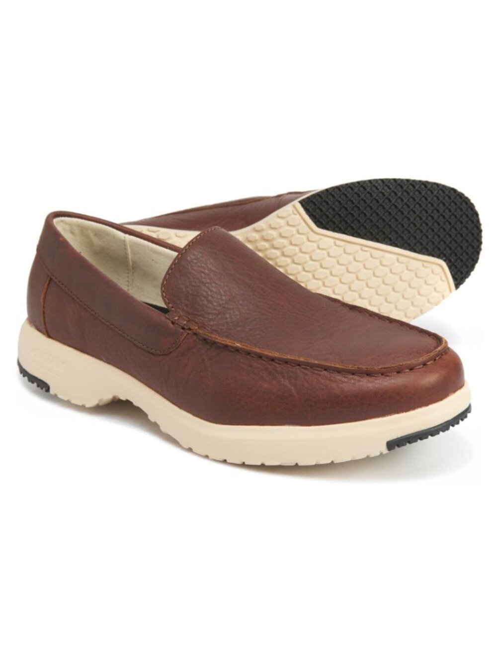 Baffin NIB Rust Leather Kauai Slip-On Loafers